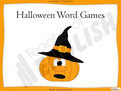 Halloween Word Games Teaching Resources